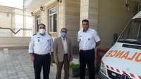 بازديد دكتر عرب آراداني از پايگاه اورژانس 115 پيش بيمارستاني آرادان