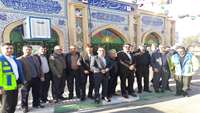 حضور پرسنل شبكه بهداشت در گلزار شهداء گرمسار