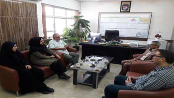 ديدار اعضاي كانون بسيج جامعه پزشكي با سرپرست شبكه بهداشت ودرمان شهرستان گرمسار