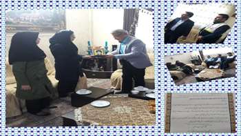 دیدار دکترعرب آرادانی با خانواده معظم شهداء در هفته دولت