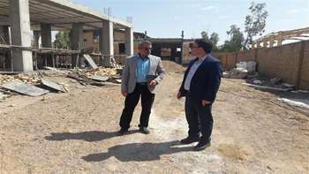 بازدید دکتر عرب آرادانی از پروژه های در حال ساخت این شبکه در شهرک صنعتی ایوانکی
