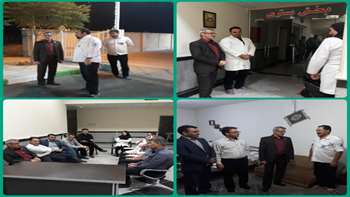 بازديد شامگاهي سرپرست شبكه بهداشت ودرمان شهرستان گرمسار